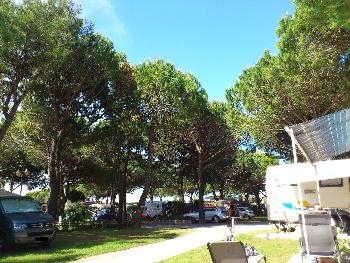Bild: Die Wege auf dem VTI Bibione sind stets sauber und werden auch bei Regenwetter nicht matschig.